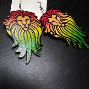 Colorful Lion Earrings